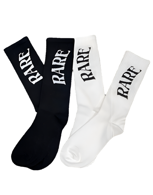 Rare Sock Pack Black & White 2 Pack